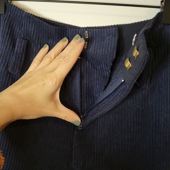 1.STATE Women's Corduroy Wide Leg High Waist Pockets Pants Size 6 - Picture 8 of 10